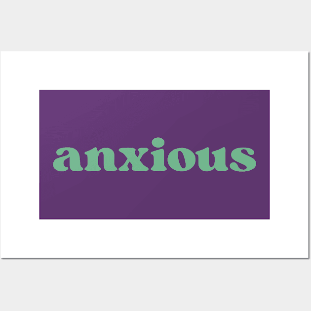 Anxious Wall Art by la'lunadraw